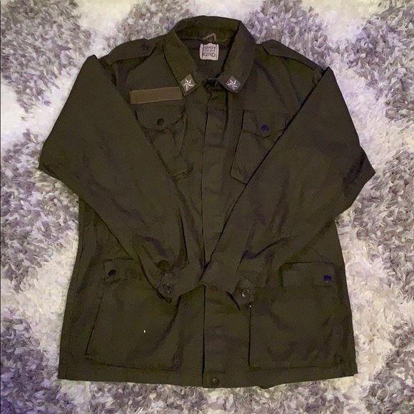 Vintage Peacock Embroidered Military Jacket - Picture 2 of 2